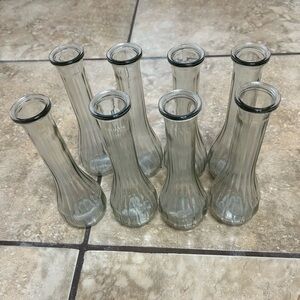 Elegant Glass Vase Set - Clear